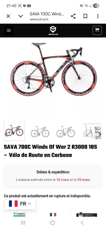Used SAVA SAVA Custom Shimano Sora 2019 Road & Gravel, Red — image 8 of 10