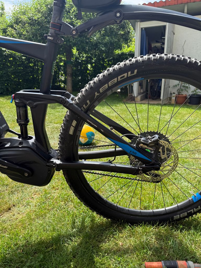 Used CUBE STEREO HYBRID 120 Exc 500 29 2018 2018 Mountainbike, Black, 29 — image 6 of 9