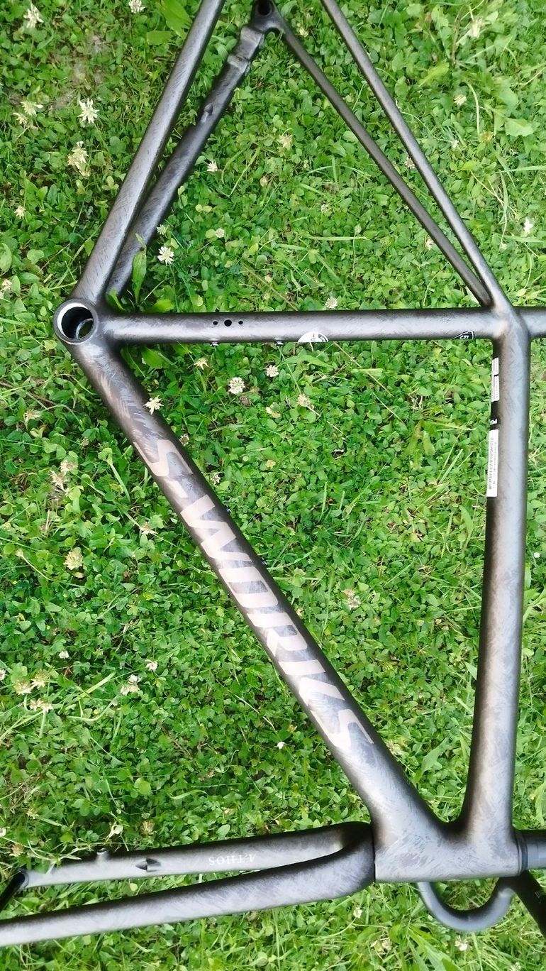Used Specialized S-Works Aethos Frameset - FACT 12r Carbon 2024 Frameset 2024 Road & Gravel, Light Gray — image 13 of 15