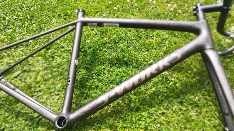 Used Specialized S-Works Aethos Frameset - FACT 12r Carbon 2024 Frameset 2024 Road & Gravel, Light Gray — image 2 of 15