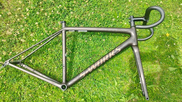 Used Specialized S-Works Aethos Frameset - FACT 12r Carbon 2024 Frameset 2024 Road & Gravel, Light Gray — image 7 of 15