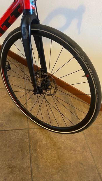 Used Scott Speedster 20 disc 2021 2021 Road & Gravel, Red — image 5 of 6