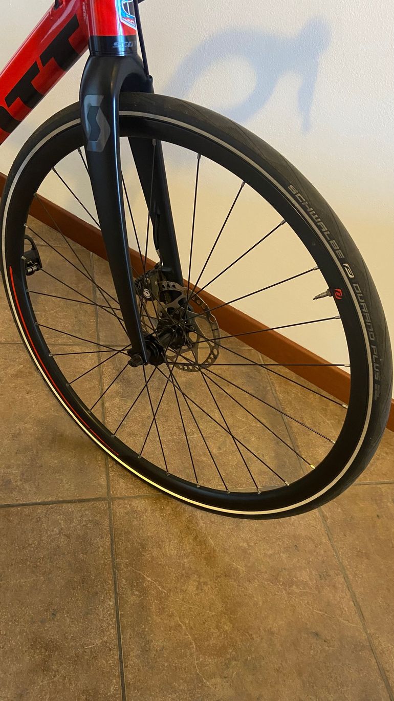 Used Scott Speedster 20 disc 2021 2021 Road & Gravel, Red — image 5 of 6