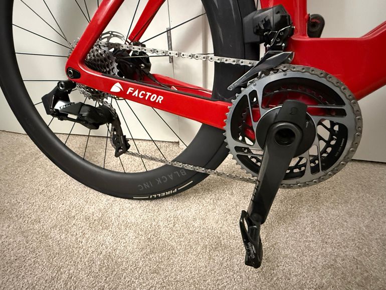 Used Factor SLiCK SRAM RED ETap AXS W/ Power Meter 2022 2022 Road & Gravel, Red — image 4 of 11