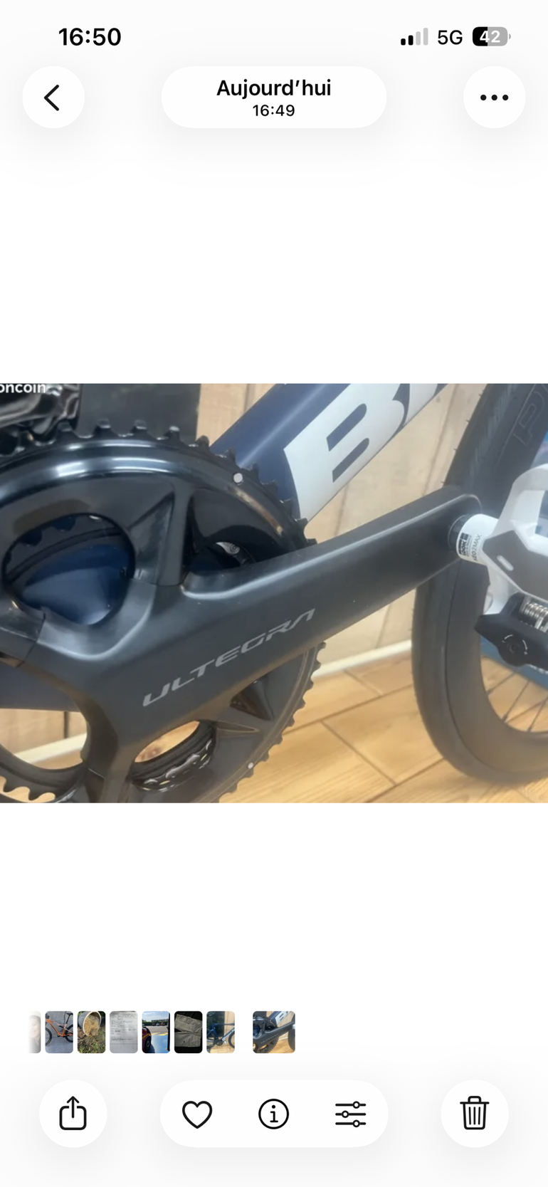Used Bianchi Oltre Comp Ultegra Di2 2025 2025 Road & Gravel, Blue — image 3 of 3
