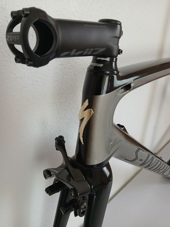 Used Specialized S-Works Tarmac Sagan Superstar Frameset 2018 Frameset 2018 Road & Gravel, Light Gray — image 3 of 5