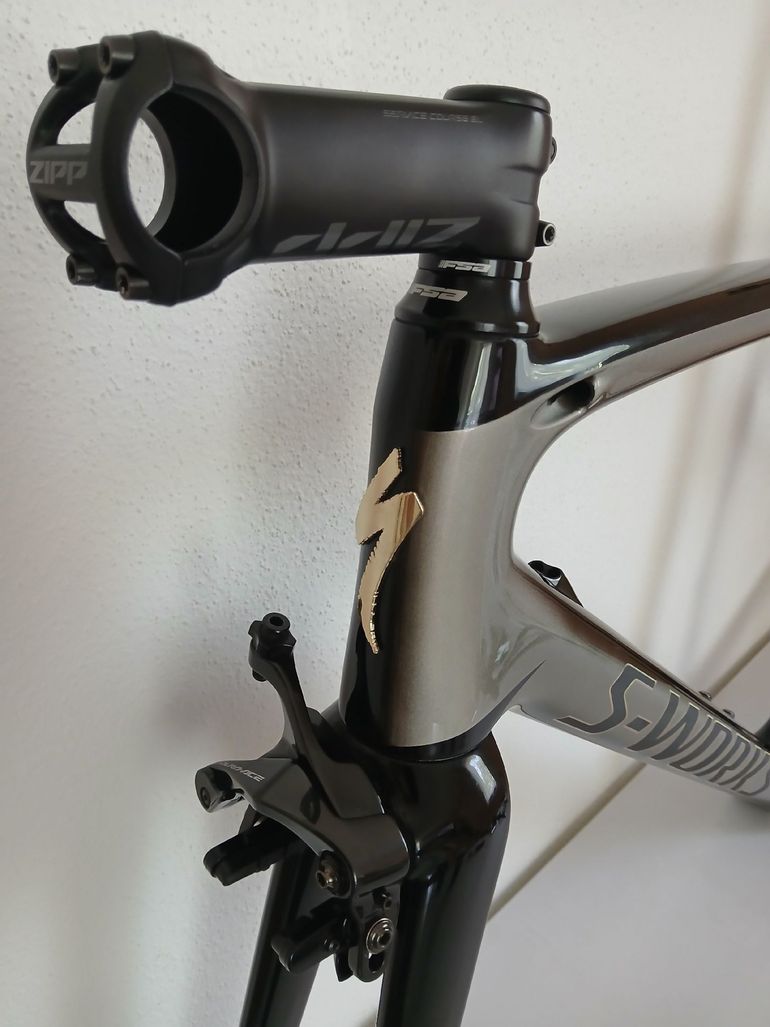 Used Specialized S-Works Tarmac Sagan Superstar Frameset 2018 Frameset 2018 Road & Gravel, Light Gray — image 3 of 5