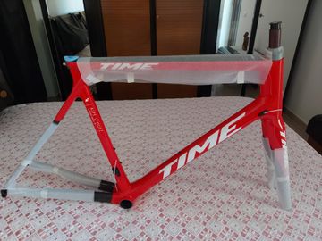 Time Alped'Huez01 Disc 2022 Road & Gravel usato, Rosso — immagine 3 di 5
