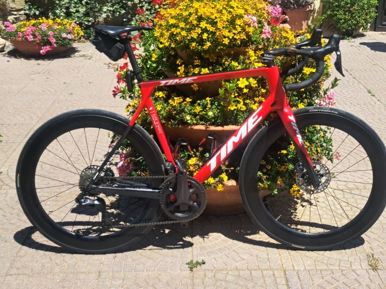 Used Time Alped'Huez01 Disc 2022 Road & Gravel, Red — image 5 of 5