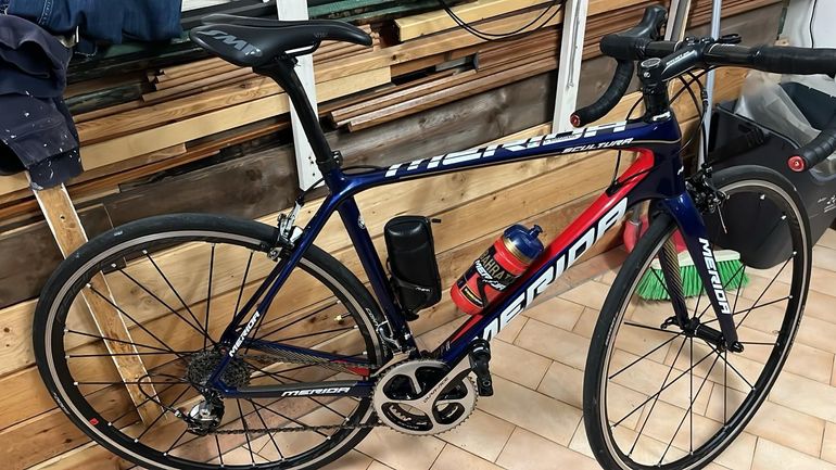 Used Merida Scultura Shimano Dura Ace 2014 Road & Gravel, Blue — image 1 of 7