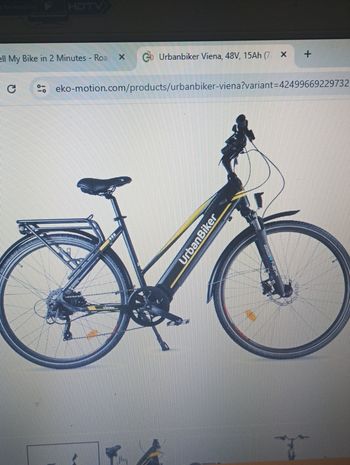 Used urban biker BICICLETA ELECTRICA, URBANBIKER 2023 Urban, Green — image 3 of 3