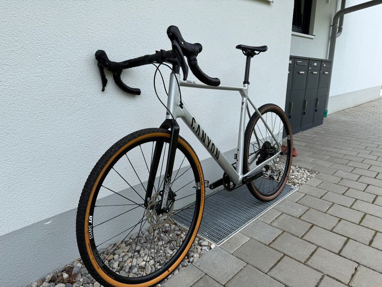 Used Canyon Grail 7 1by 2021 2021 Road & Gravel, Light Gray — image 2 of 12