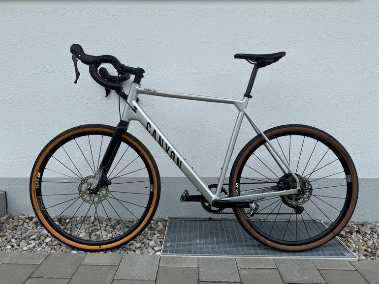 Used Canyon Grail 7 1by 2021 2021 Road & Gravel, Light Gray — image 1 of 12
