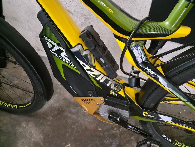 Used M1 Sterzing GT S-Pedelec 2018 Mountainbike, Grün, 27,5 (650B) — image 2 of 6