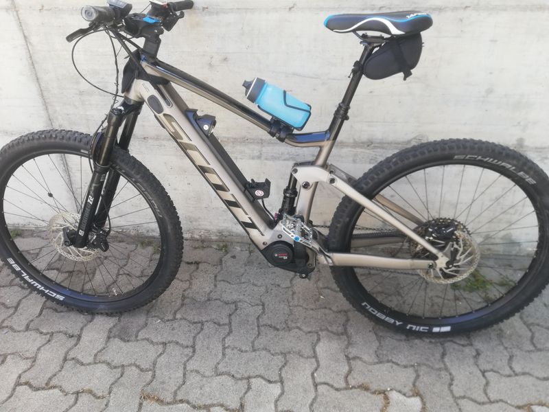 Scott Strike eRIDE 920 US 2021 2021 Mountainbike de segunda mano, Gris claro — imagen 2 de 12
