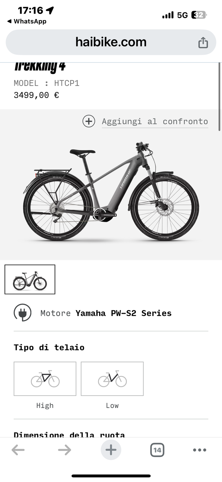 Used Haibike Xduro Shimano Dura Ace Di2 2025 Urban, Hellgrau — image 1 of 5