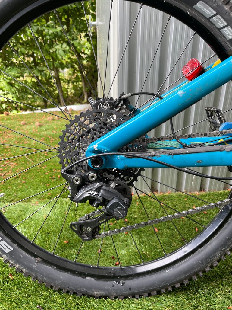 Used Merida One-eighty Shimano Deore XT 2015 Mountainbike, Blue — image 2 of 13