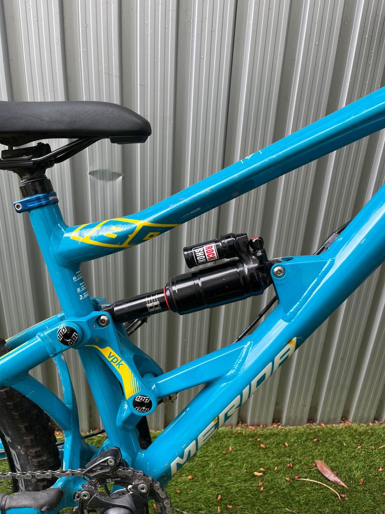 Used Merida One-eighty Shimano Deore XT 2015 Mountainbike, Blue — image 4 of 13