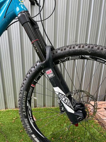 Used Merida One-eighty Shimano Deore XT 2015 Mountainbike, Blue — image 3 of 13