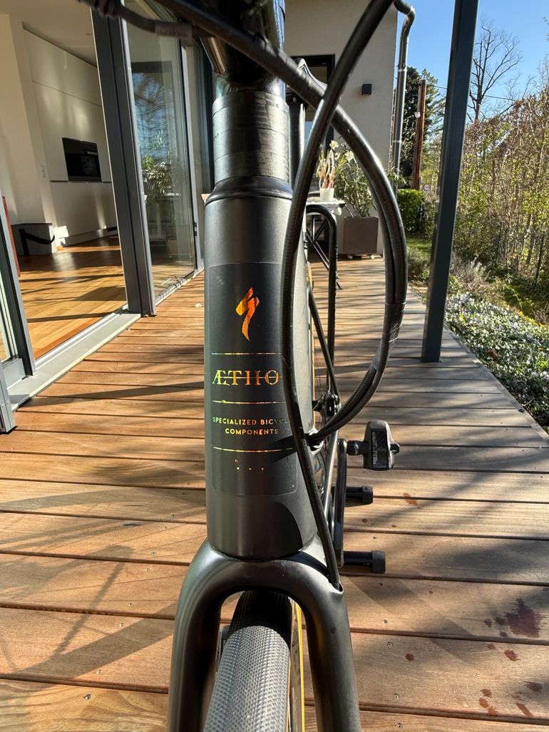 Used Specialized Aethos Ready To Paint 2022, Aufbau Campagnolo Super Record EPS, Roval Alpinist CLX 2022 Road & Gravel, Black — image 3 of 9