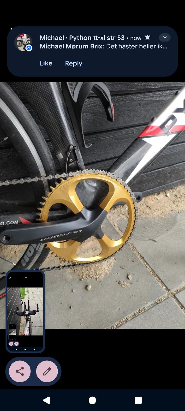 Used Python Python Custom Shimano 105 2012 Road & Gravel, Black — image 3 of 4