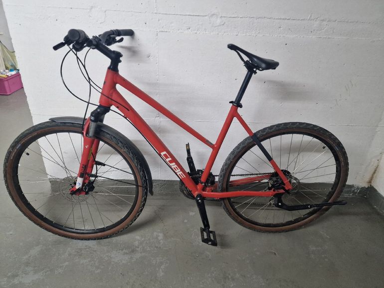 Used CUBE NATURE ALLROAD Trapeze 2021 2021 Urban, Red — image 2 of 9