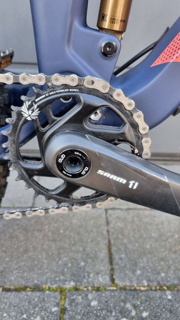 Used CUBE STING WS 140 HPC SL 2021 2021 Mountainbike, Blue, 27.5 — image 6 of 9