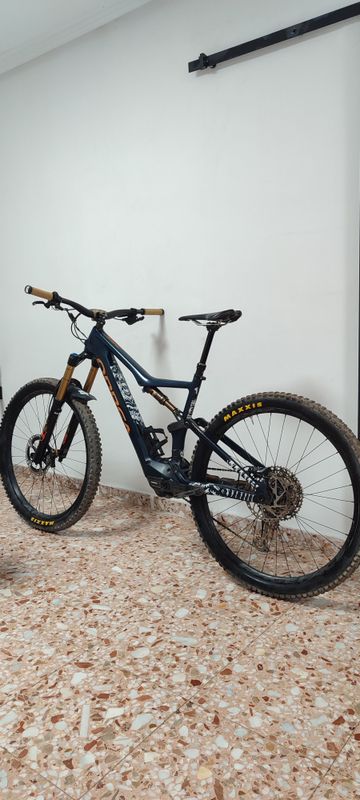 Orbea Rise Shimano SLX 2021 Mountainbike usato, Blu — immagine 16 di 18