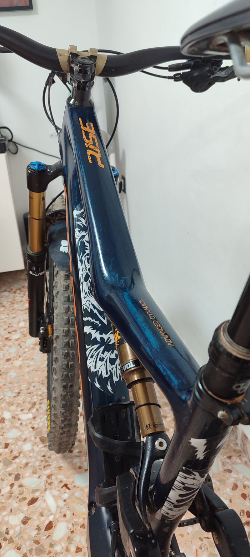 Orbea Rise Shimano SLX 2021 Mountainbike usato, Blu — immagine 18 di 18