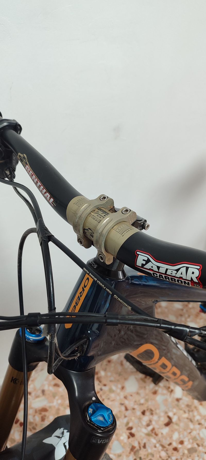 Orbea Rise Shimano SLX 2021 Mountainbike usato, Blu — immagine 5 di 18