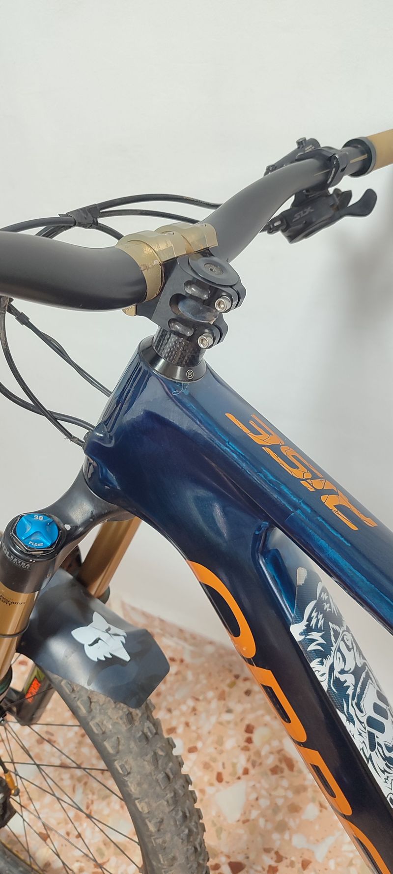 Orbea Rise Shimano SLX 2021 Mountainbike usato, Blu — immagine 15 di 18