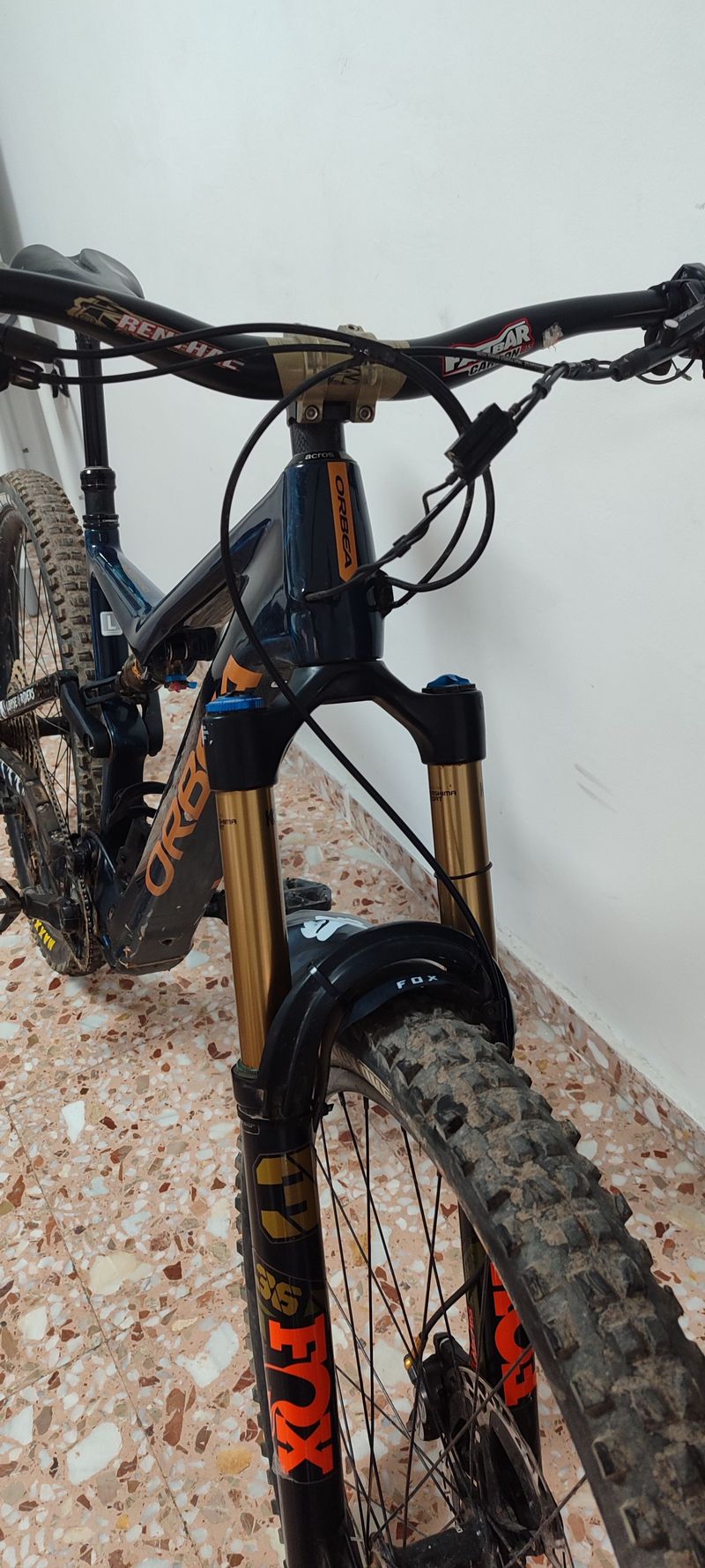 Orbea Rise Shimano SLX 2021 Mountainbike usato, Blu — immagine 10 di 18
