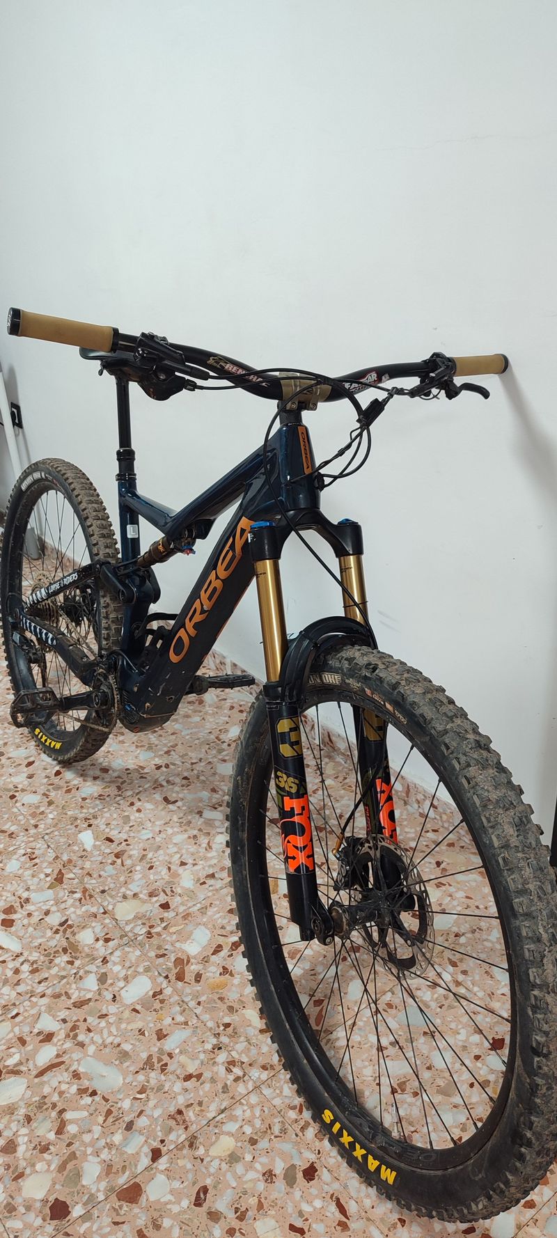 Orbea Rise Shimano SLX 2021 Mountainbike usato, Blu — immagine 6 di 18