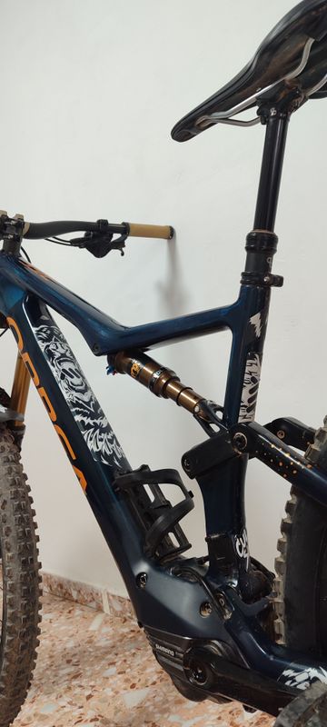 Orbea Rise Shimano SLX 2021 Mountainbike usato, Blu — immagine 17 di 18