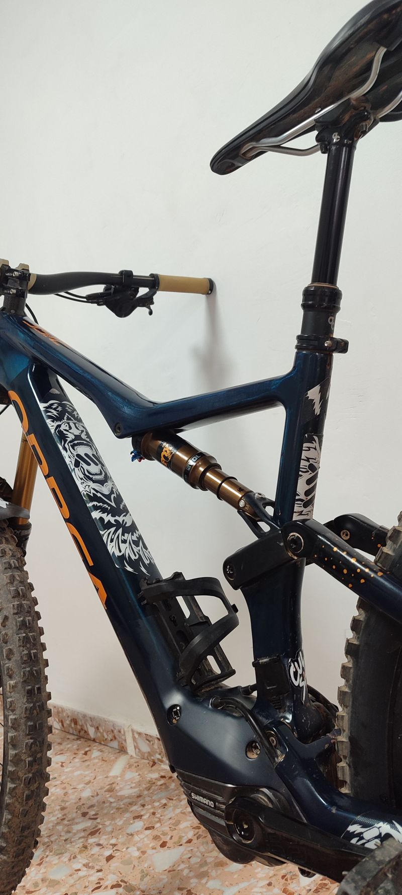 Orbea Rise Shimano SLX 2021 Mountainbike usato, Blu — immagine 17 di 18