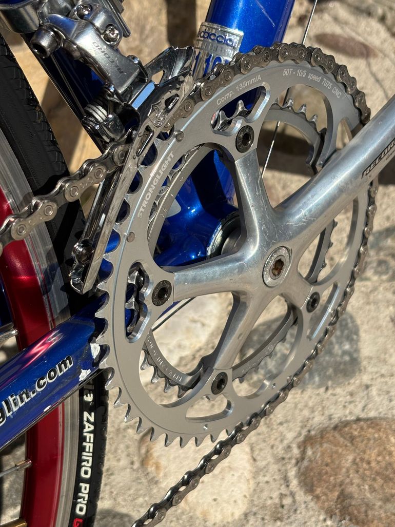 Used Battaglin Battaglin Custom Campagnolo Record 2017 Road & Gravel, Blue — image 4 of 10