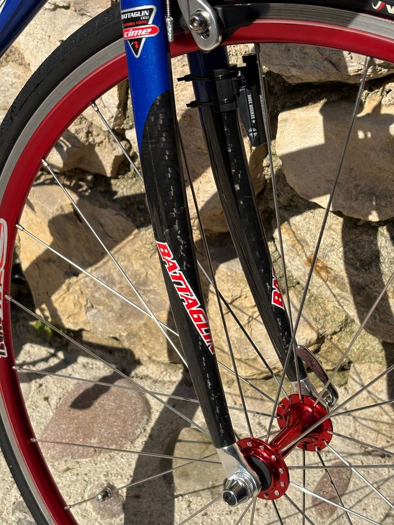 Used Battaglin Battaglin Custom Campagnolo Record 2017 Road & Gravel, Blue — image 6 of 10