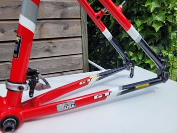 Used GT ZASKAR Race Frameset 2001 Mountainbike, Red — image 9 of 12