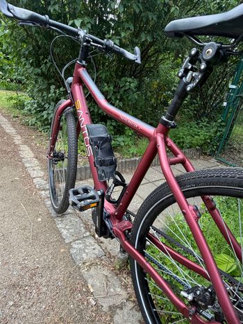 Used Santos Travelmaster 3+ | Pinion P1.18 | Gates Riemen – DEFEKT / FÜR BASTLER Santos Travelmaster 3+ | Pinion P1.18 | Gates Riemen – DEFEKT / FÜR BASTLER Custom Shimano Deore XT 2024 Road & Gravel, Red — image 9 of 30