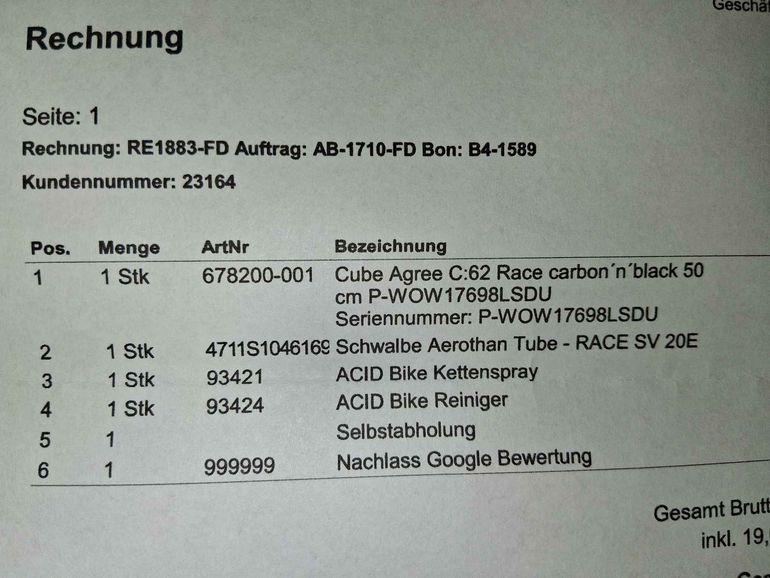 Brugt CUBE AGREE C:62, RACE 2023 2023 Road & Gravel — billede 27 af 29