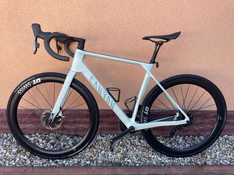 Used Canyon Endurace CFR AXS 2023 Frameset 2023 Road & Gravel, Light Gray — image 2 of 6