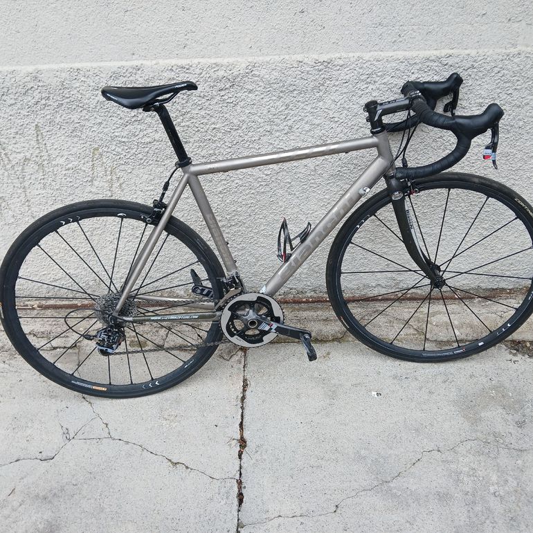 Used Bianchi Titanium SRAM Red eTap 2002 Road & Gravel, Light Gray — image 1 of 3