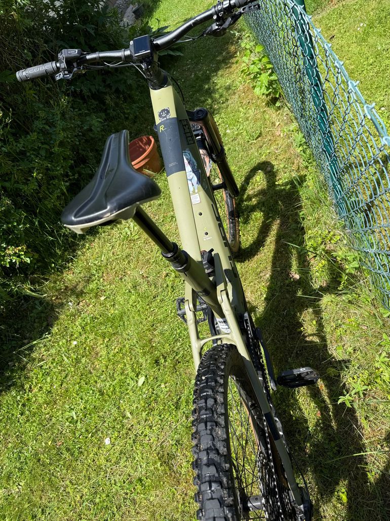 Used CUBE STEREO HYBRID 160 HPC, RACE 750 27.5 2023 2023 Mountainbike, Green, 27.5 — image 5 of 5