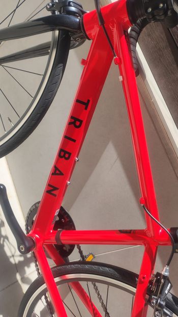 Used TRIBAN Bicycle Touring Road Bike RC100 2024 2024 Road & Gravel, Red — image 2 of 8