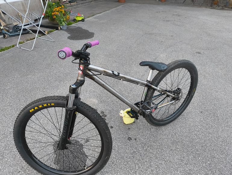 Used leafcycle Leafcycle Custom Single Speed / Fixed Gear 2021 Mountainbike, Light Gray — image 5 of 5