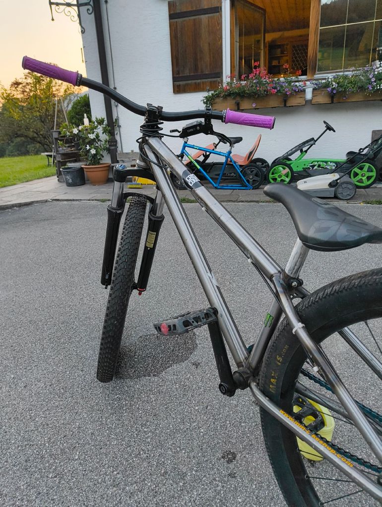 Used leafcycle Leafcycle Custom Single Speed / Fixed Gear 2021 Mountainbike, Light Gray — image 3 of 5