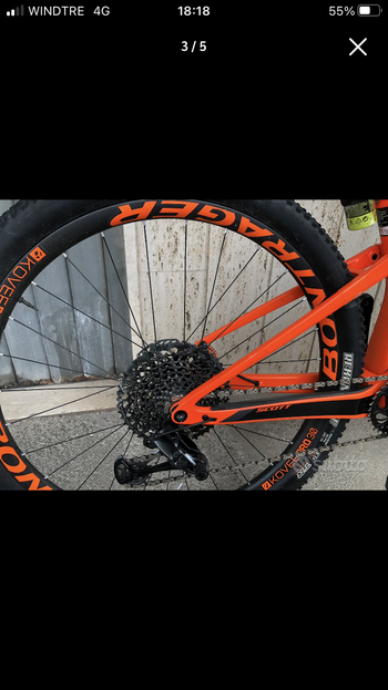 Used Scott Spark RC 900 Team 2019 2019 Mountainbike, Orange, 29 — image 3 of 5