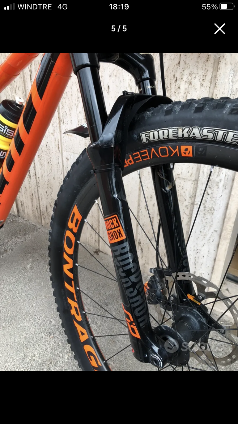 Used Scott Spark RC 900 Team 2019 2019 Mountainbike, Orange, 29 — image 4 of 5