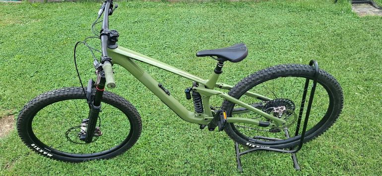 Used CUBE STEREO ONE77 C:68X TM 29 2023 2023 Mountainbike, Green, 29 — image 2 of 7