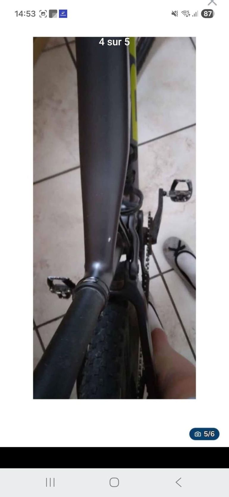 Used BH LYNX RACE CARBON RC 6.0 2023 2023 Mountainbike, Gris claro — image 4 of 6